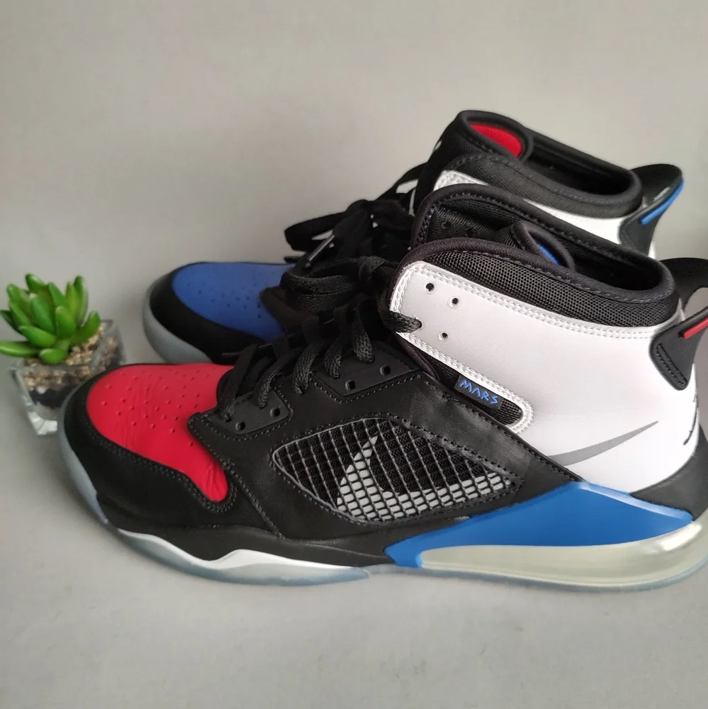 Jordan Mars 270 Top 3 Size 12  Rubber Black Red Blue White  Sneakers  Basketball